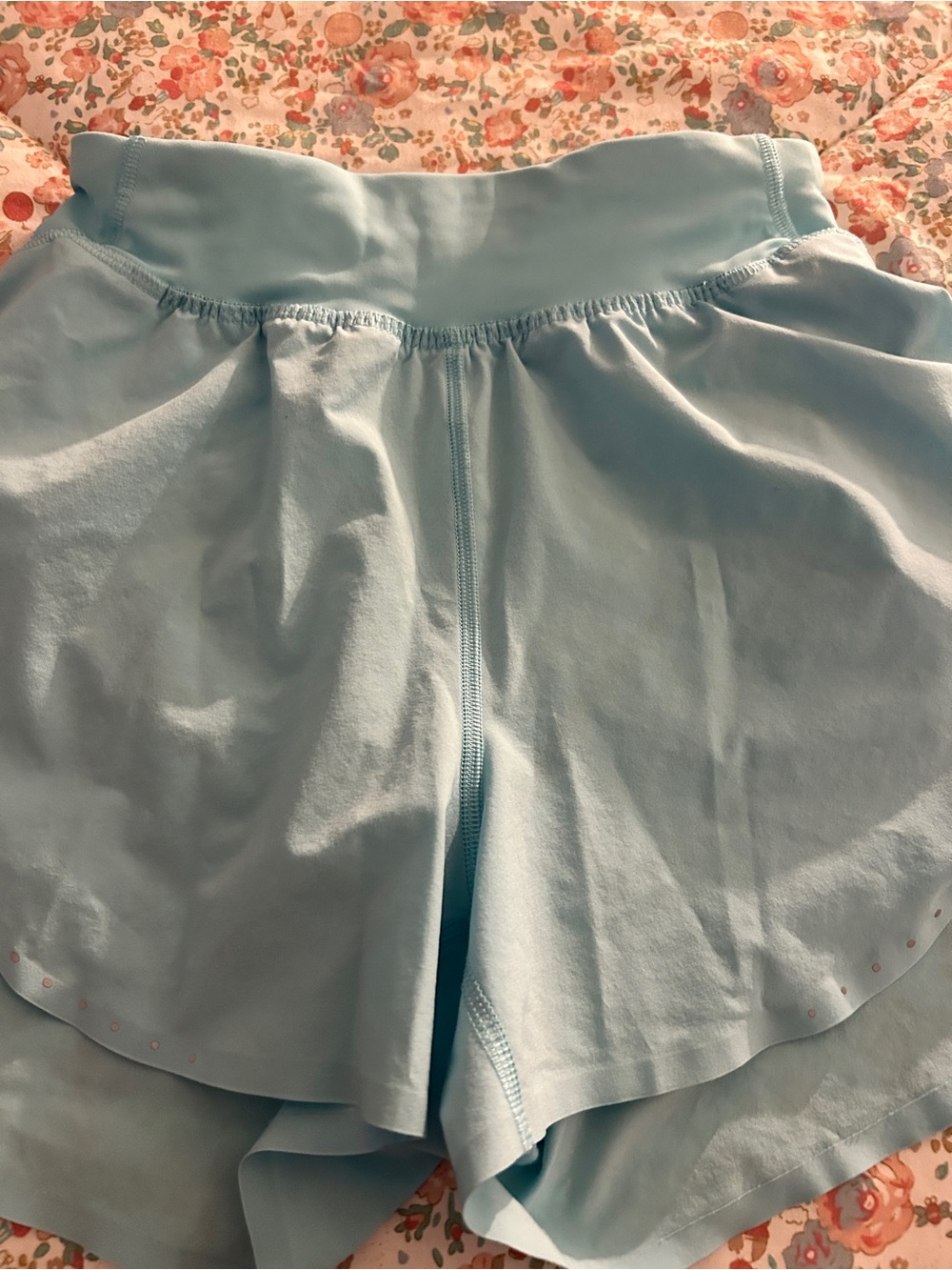 lululemon athletica light blue flared skort
